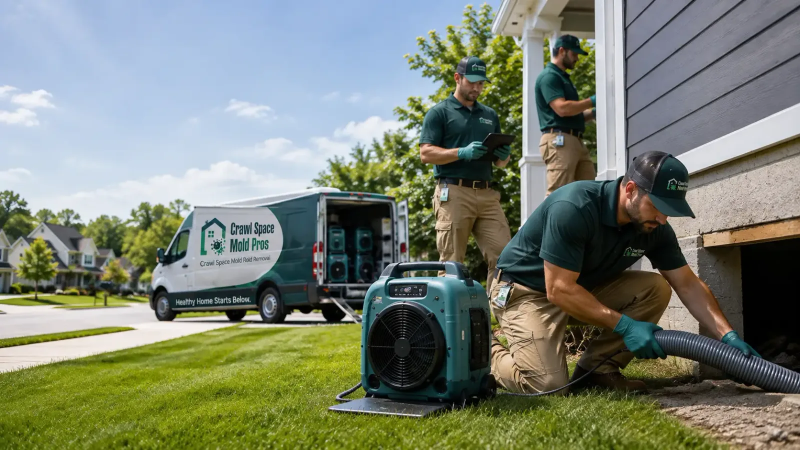 Crawl Space Mold Removal in Clarkia, ID